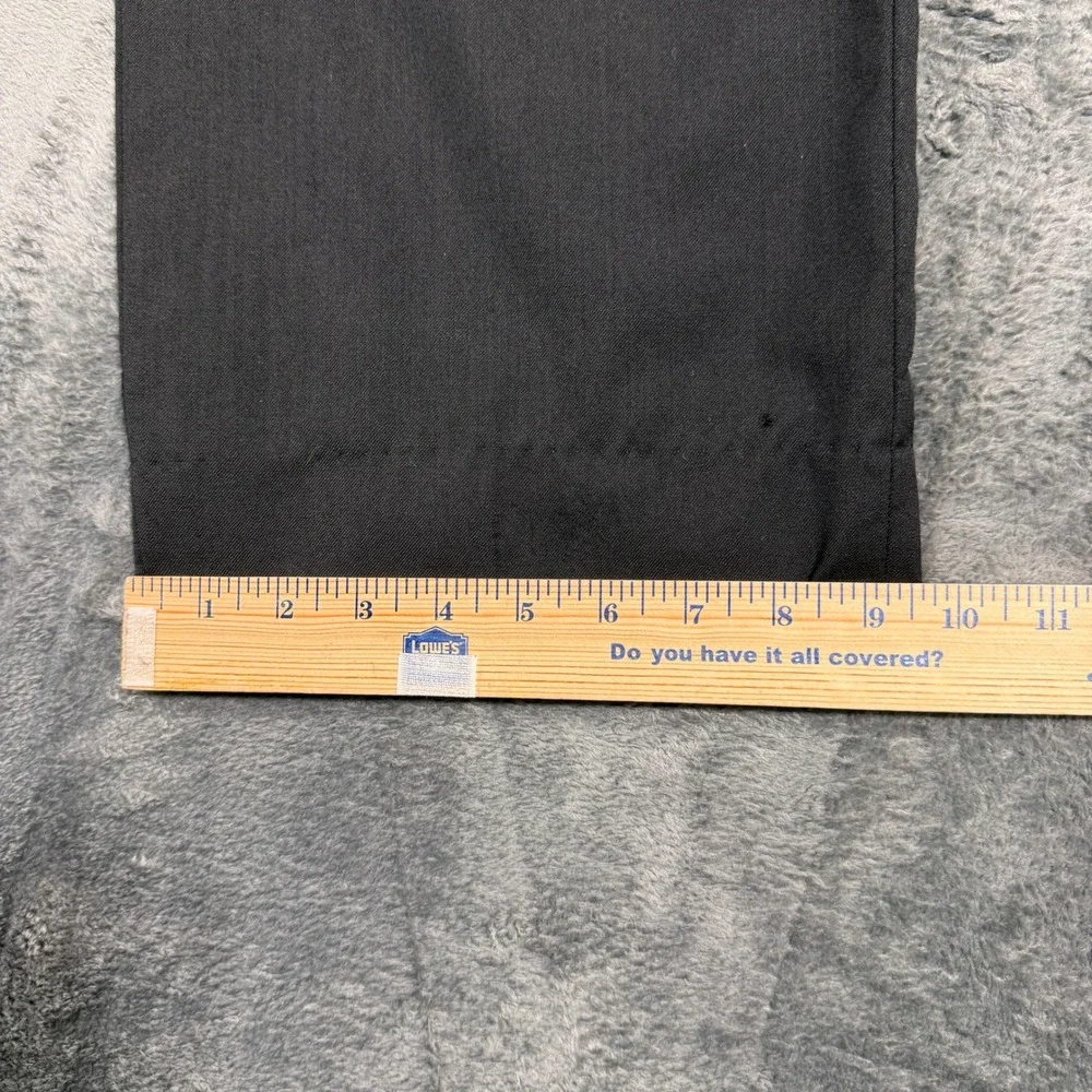 Stafford‎ Suit Pants Mens 44x32 Black 100% Wool Classic Fit Tailored Culture